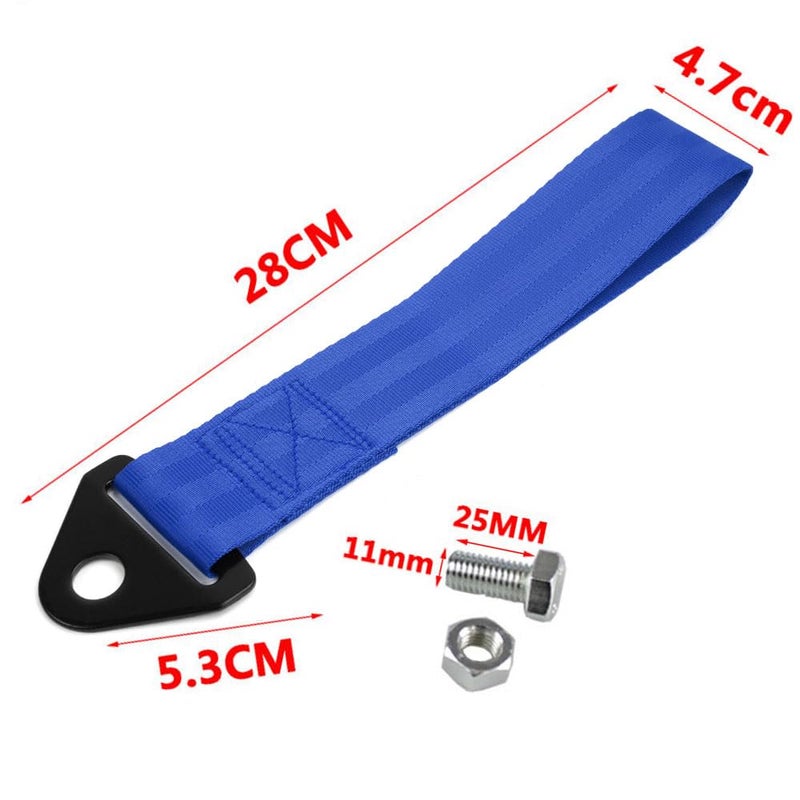 RASTP Racing Tow Strap, Car Modification Sports Trailer Belt Fit for Front or Rear Front Bumper Decorative (Blue) - Image 5