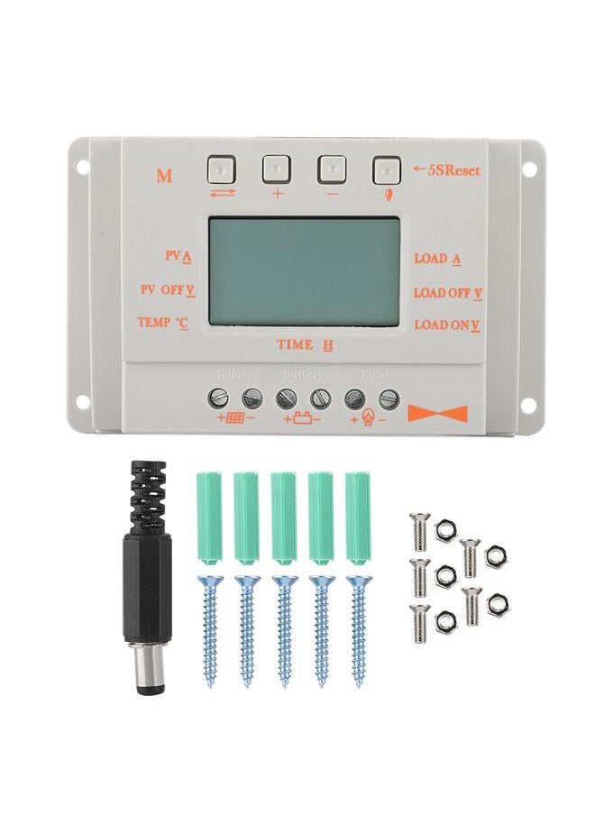 Thoraya - 12V Intelligent Solar Charge Controller MPPT Solar Charging Regulator with LCD Display(10A) - Image 1