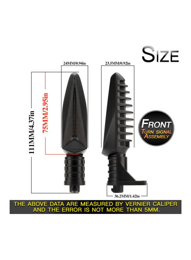 Loquat 2-Piece Motorcycle Indicators Light - Image 2