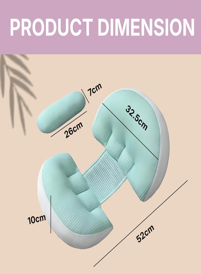 أو بيبي وسادة الحمل من أوبابي - وسادة حمل قابلة للتعديل على شكل حرف U لدعم البطن والظهر، وسادة جسم للحوامل للنوم على الجانب، وسادة دعم حمل مدمجة لتوفير الراحة. - Image 2