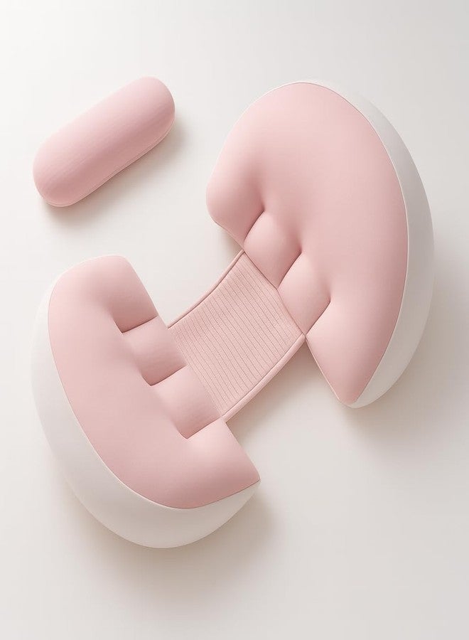 أو بيبي وسادة الحمل من أوبابي - وسادة حمل قابلة للتعديل على شكل حرف U لدعم البطن والظهر، وسادة جسم للحوامل للنوم على الجانب، وسادة دعم حمل مدمجة لتوفير الراحة. - Image 1