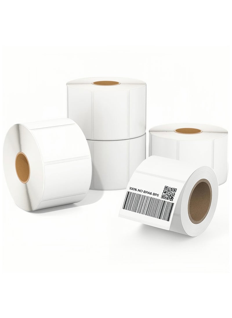 OHAHO 1.57" x 1.18" Thermal Labels 4000 Labels/5 Rolls (800 per Roll) Direct Thermal Shipping Labels Permanent Adhesive Compatible with Thermal Printers Commercial Grade Thermal Label Paper  - Image 1
