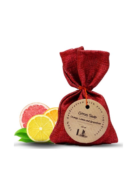 Natural Citrus Soap With Orange , Lemon & Grape Fruit