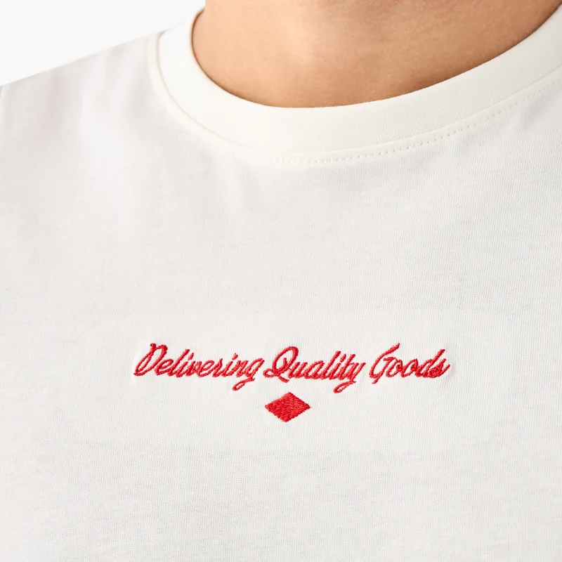Lee Cooper Lee Cooper Embroidered Crew Neck T-shirt with Short Sleeves