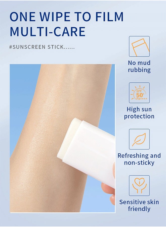MELAO - 15g Airy Sun Stick SPF 50+ PA++++, Non-Greasy Sunstick for Face and Sensitive Skin - Image 1