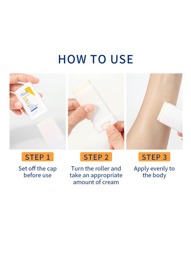 MELAO - 15g Airy Sun Stick SPF 50+ PA++++, Non-Greasy Sunstick for Face and Sensitive Skin - Image 1
