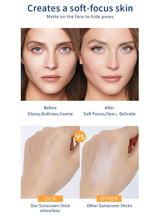 MELAO - 15g Airy Sun Stick SPF 50+ PA++++, Non-Greasy Sunstick for Face and Sensitive Skin - Image 1
