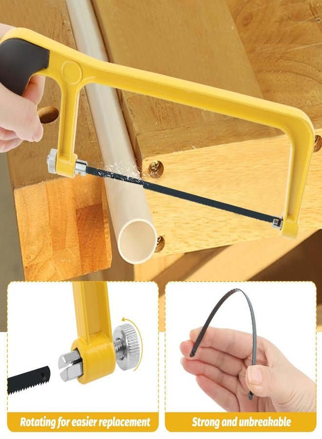 Saycker 6inch Mini Hacksaw and Miter Block Set,Adjustable Miter Box and Saw Set,Metal Mitre Block Set,Professional Cutting,Hacksaw,Coping Saw for Woodworking,Hacksaw for Metal Cutting(0.24x3.74x5.91inch) - Image 5