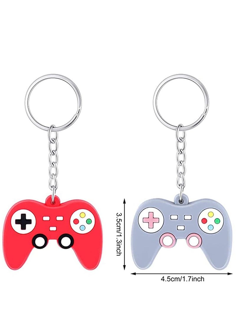 KASTWAVE Keychains Video Game Controller Keychains Game Controller Handle Key Ring Pendant Charms for Video Game Party Favors Birthday Baby Shower Gifts 3 Colors 15 Pieces - Image 4