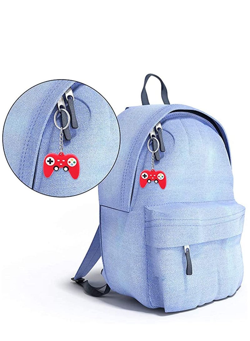 KASTWAVE Keychains Video Game Controller Keychains Game Controller Handle Key Ring Pendant Charms for Video Game Party Favors Birthday Baby Shower Gifts 3 Colors 15 Pieces - Image 2