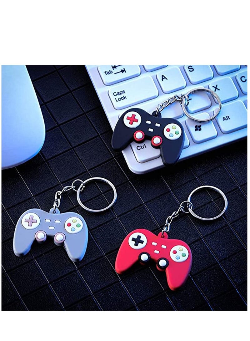 KASTWAVE Keychains Video Game Controller Keychains Game Controller Handle Key Ring Pendant Charms for Video Game Party Favors Birthday Baby Shower Gifts 3 Colors 15 Pieces - Image 5