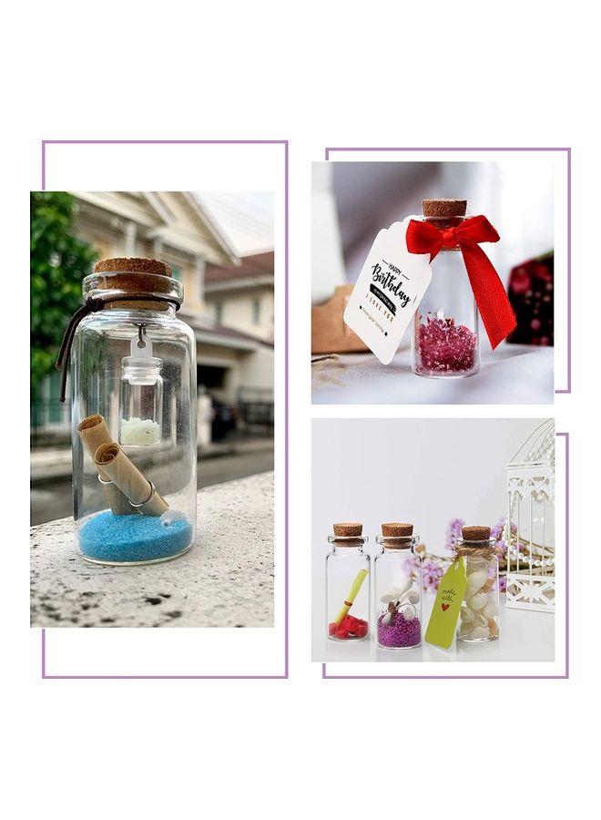 Clear Glass Bottles with 64 Cork Stoppers - 10ml Capacity - Image 5