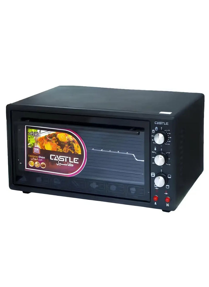 Castle Castle Electric Oven, 38 Litres, MO3038-RF - Black 