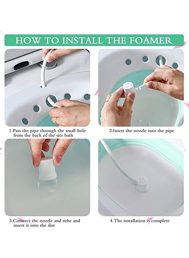 Bidet，Sitz Bath for Toilet Seat,Foldable Postpartum Care Basin,Sitz Bath Tub for Pregnant Women, Steam Seat with Irrigator, For Postpartum Care, Hemorrhoid Treatment, Soothing and Relieving Inflammation - Image 5