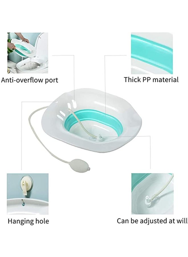 Bidet，Sitz Bath for Toilet Seat,Foldable Postpartum Care Basin,Sitz Bath Tub for Pregnant Women, Steam Seat with Irrigator, For Postpartum Care, Hemorrhoid Treatment, Soothing and Relieving Inflammation - Image 4
