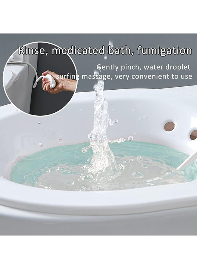 Bidet，Sitz Bath for Toilet Seat,Foldable Postpartum Care Basin,Sitz Bath Tub for Pregnant Women, Steam Seat with Irrigator, For Postpartum Care, Hemorrhoid Treatment, Soothing and Relieving Inflammation - Image 2