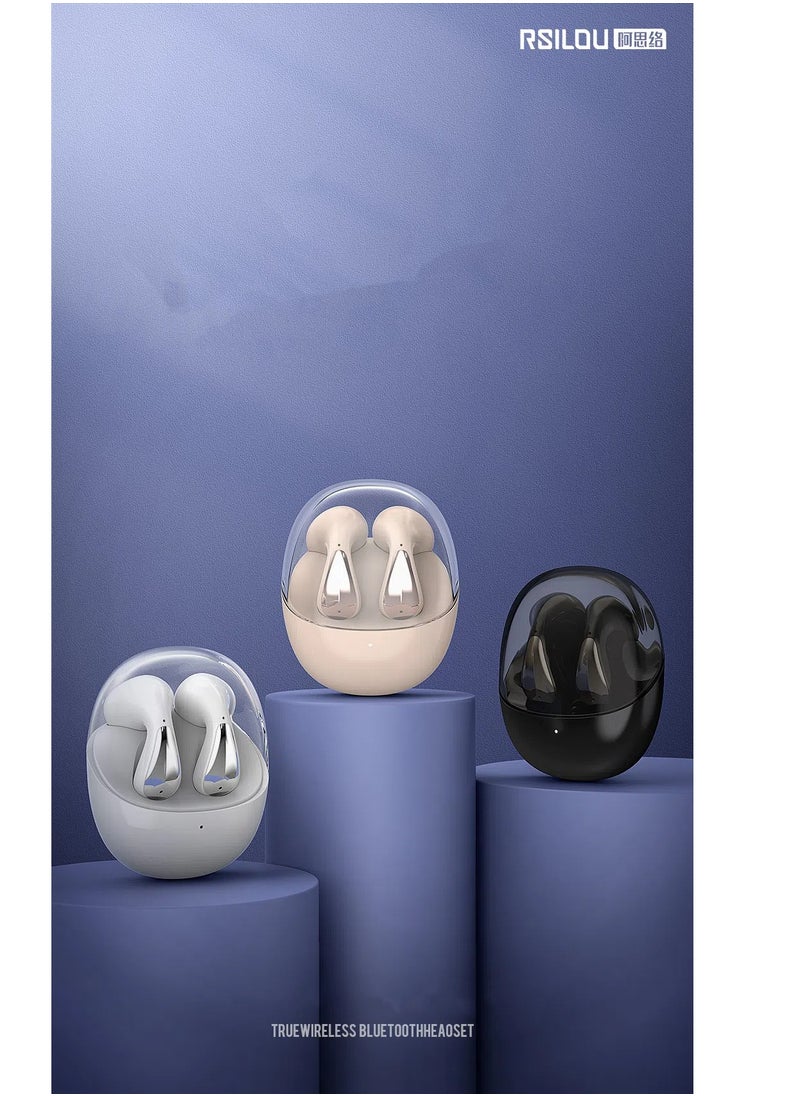 rsilou - TW03U TYPE-C TWS wireless stereo Bluetooth Earbuds, steel button, fast charging, high-fidelity original speaker, custom-tuned for immersive 3D sound effects, Touch controls for waking up voice assist, answering calls & controlling music - Image 1