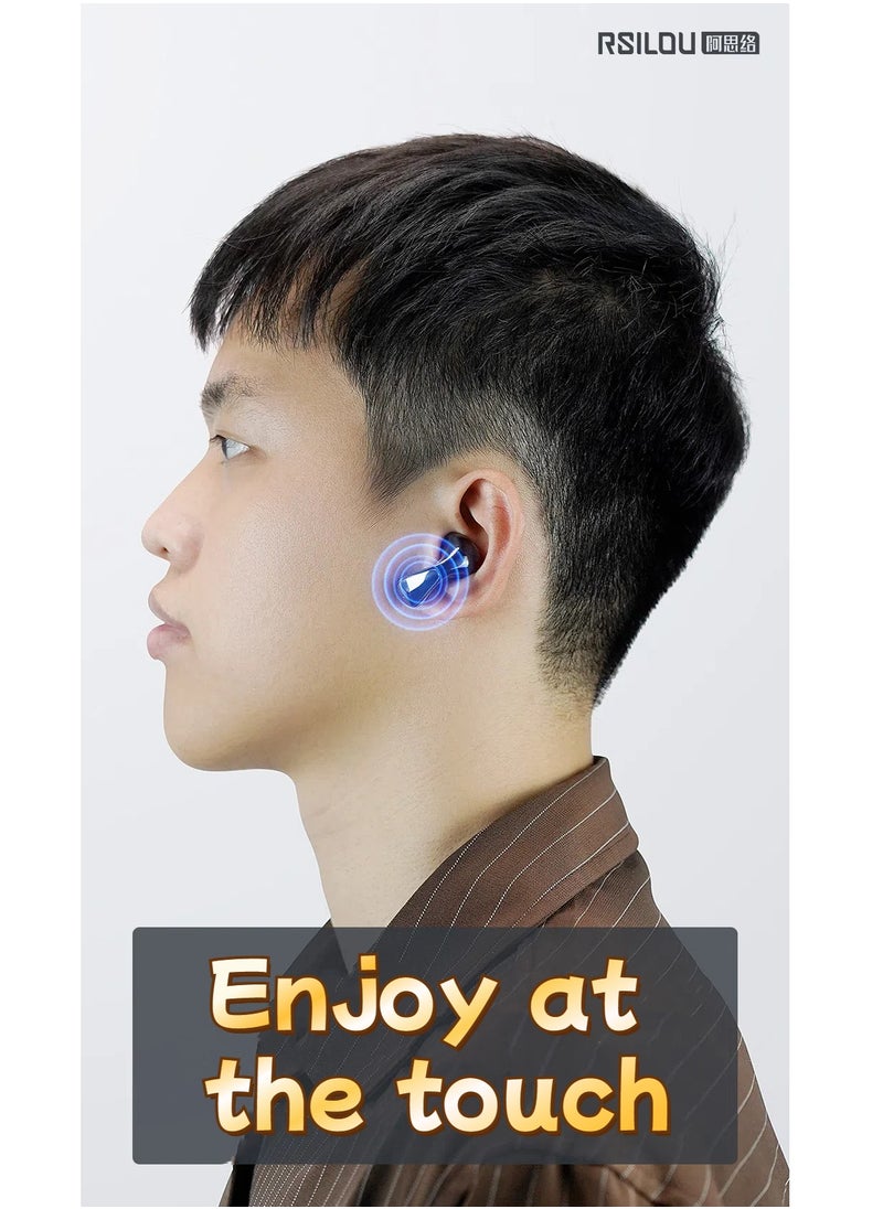 rsilou - TW03U TYPE-C TWS wireless stereo Bluetooth Earbuds, steel button, fast charging, high-fidelity original speaker, custom-tuned for immersive 3D sound effects, Touch controls for waking up voice assist, answering calls & controlling music - Image 1