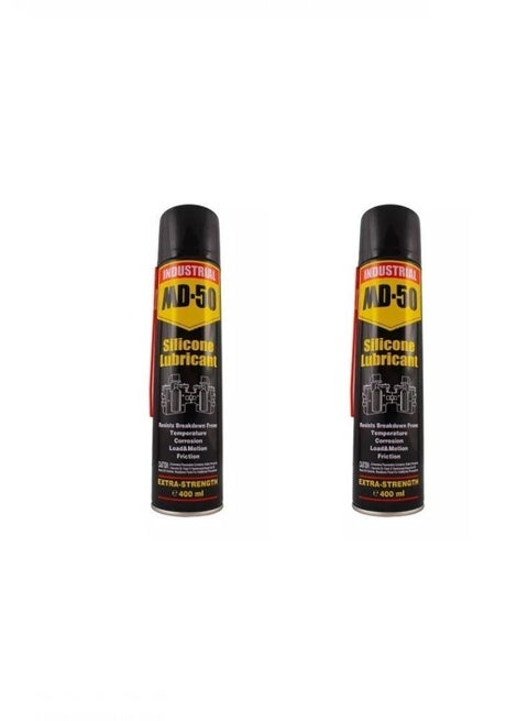 Silicone Lubricant MD-50 Spray Oil Silicon For tredmill -  2 PC * 400 ml