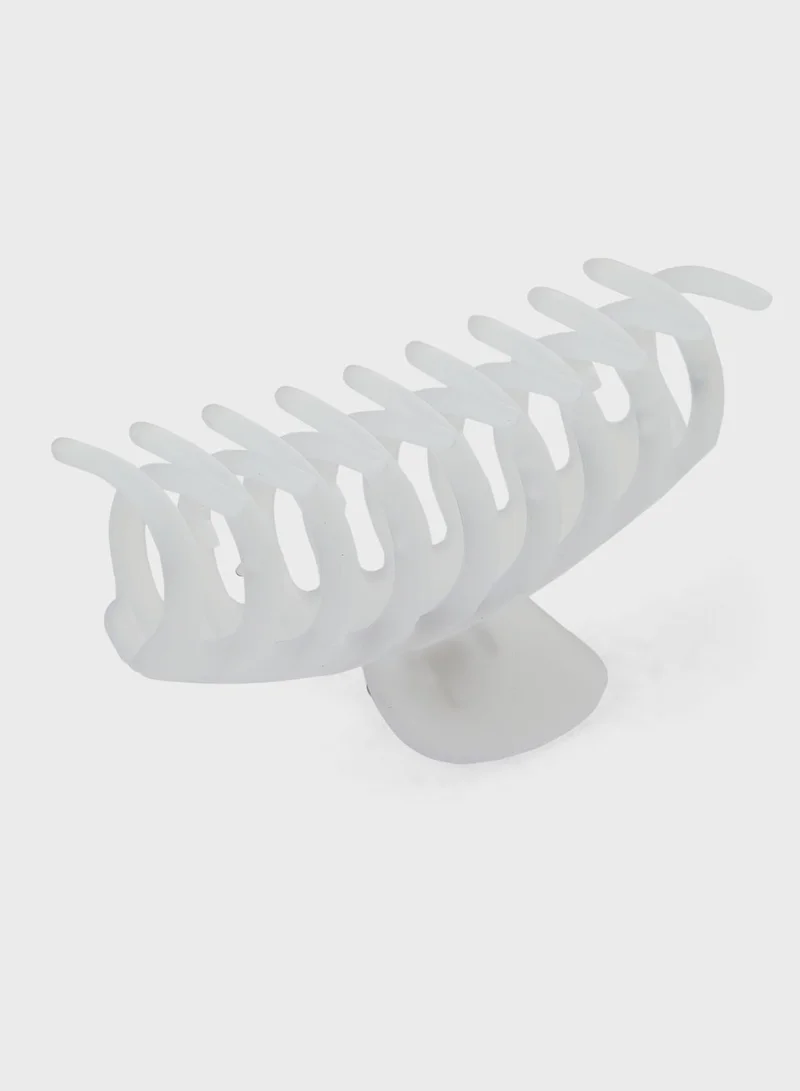 ELLA Frosted Transparent Hair Claw Clip