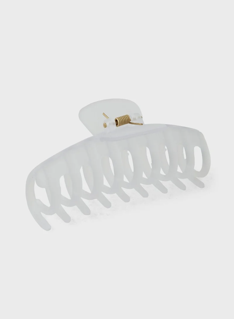 ELLA Frosted Transparent Hair Claw Clip