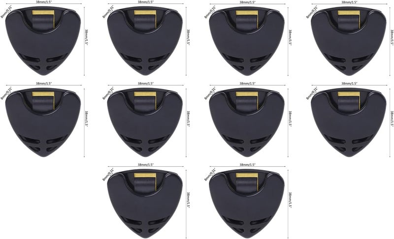 10Pcs Guitar Pick Holder Case Mediator Decorative Ornament Household For School Office Student Learning Supplies Unique Guitar Gift For Electric Acoustic Guitars - Image 5