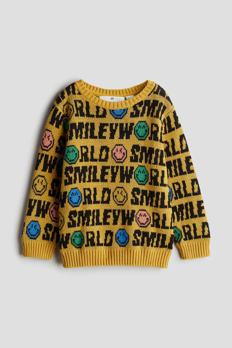 اتش اند ام Jacquard-Knit Cotton Jumper