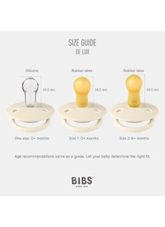 BIBS عبوة من قطعتين سيليكون دي لوكس، مقاس واحد، هيز آند بلوسوم  - Image 2