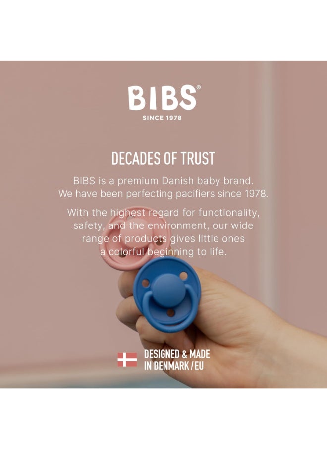 BIBS - عبوة من قطعتين سيليكون دي لوكس، مقاس واحد، هيز آند بلوسوم - Image 1