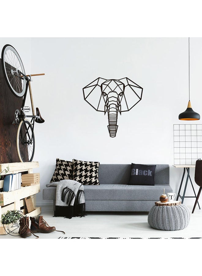 Generic - Geometric Elephant Head Wall Art - Image 1