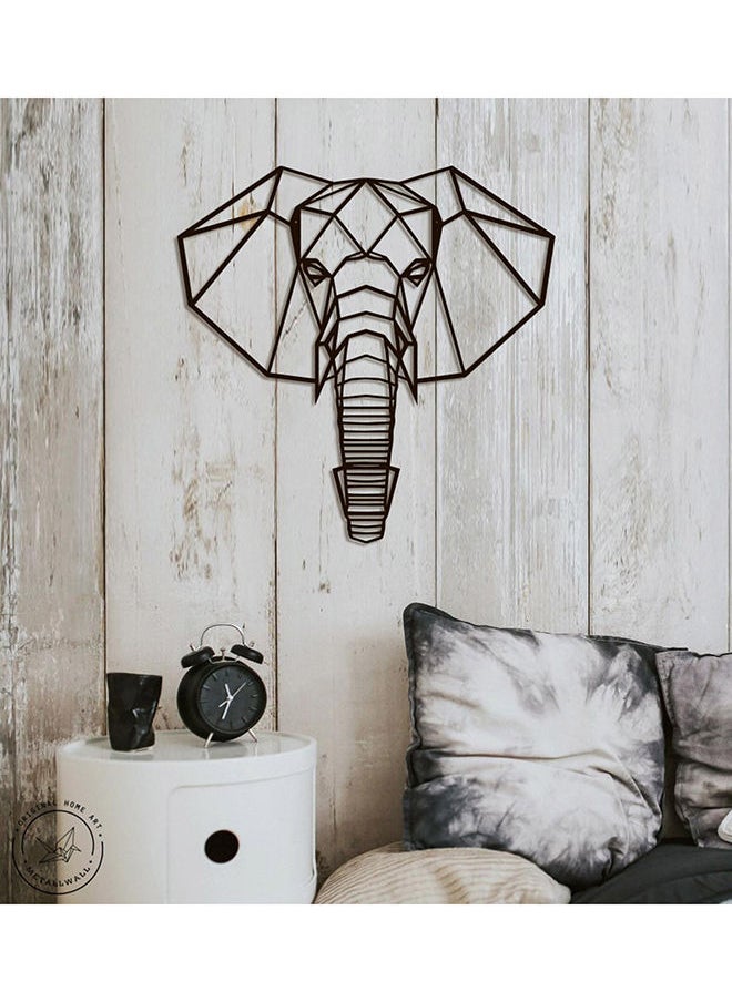 Generic - Geometric Elephant Head Wall Art - Image 1