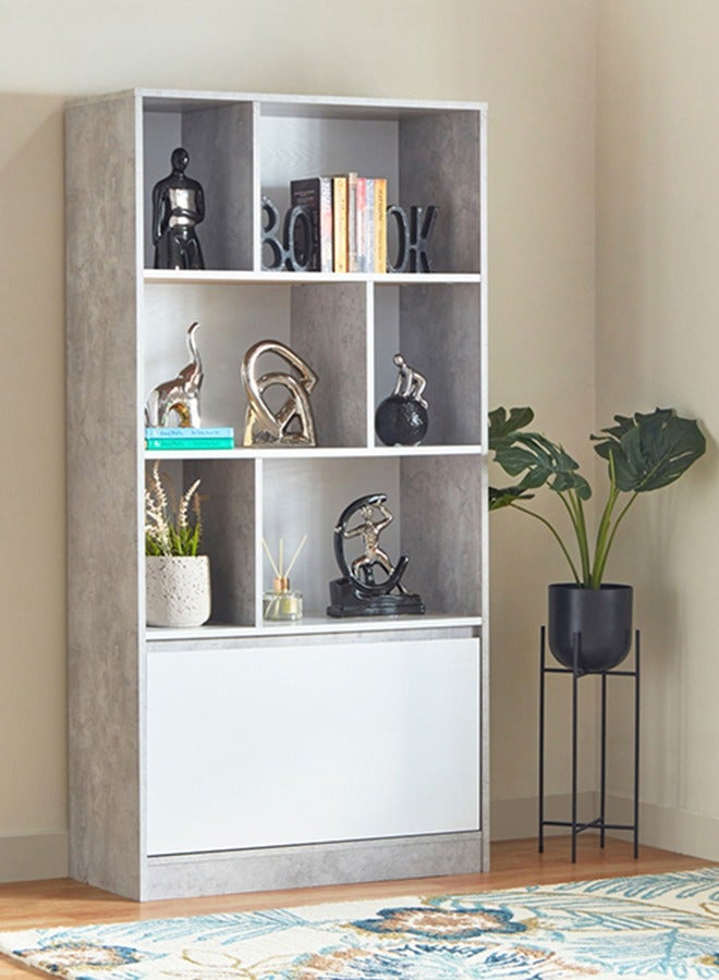 Home Box Alford Patara 3-Tier Bookcase With Drawer 80 x 160 x 35 cm - Image 1