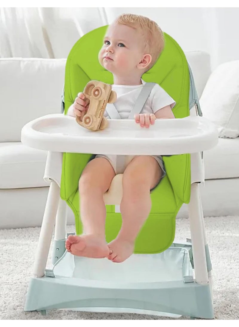 Excefore - High Chair Covers for Baby, High Chair Cushion, Universal Baby Dining Chair Cushion, Pu Leather Cover for Baby Dining Chair, Easy to Fit Wipe Clean Seat Pad for Chair to Keep Baby Comfortable - Image 1