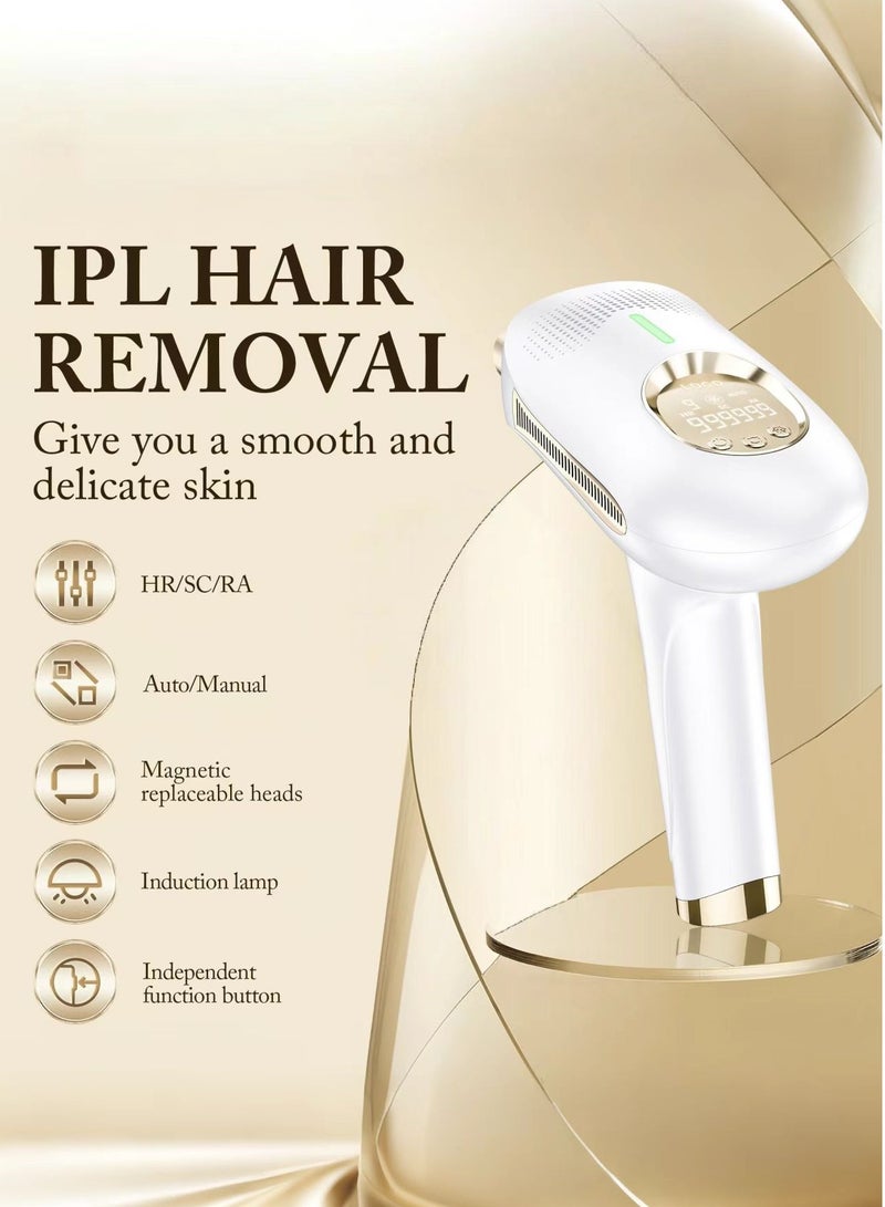 Generic 3-in-1 IPL Laser Hair Removal & Skin Rejuvenation Device – Painless Hair Remover for Face & Body, Photorejuvenation for Wrinkles, Acne, Dark Spots, Infrared Light Boosts Collagen, Cooling System  - Image 2