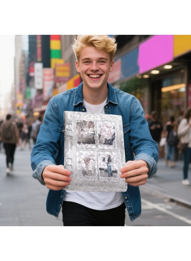 يلا جوي كتاب ألبوم الصور الأكريليك ، مع غطاء قوي ، 18.5x3x23cm ، ألبوم تخزين A5 واضح ، منظم بطاقة التداول 40 جيب ، خفيف الوزن والمحمول ، لجمع وتخزين وتنظيم - Image 5