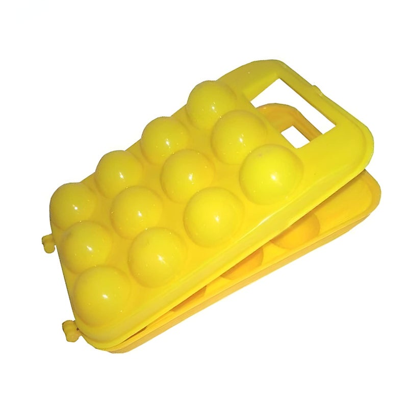 Oblivion Plastic Egg Carry Tray Holder 12 Cavity Egg Storage Box Handy Plastic Basket for Easy Storage and Transport Pack of 1 - Image 3