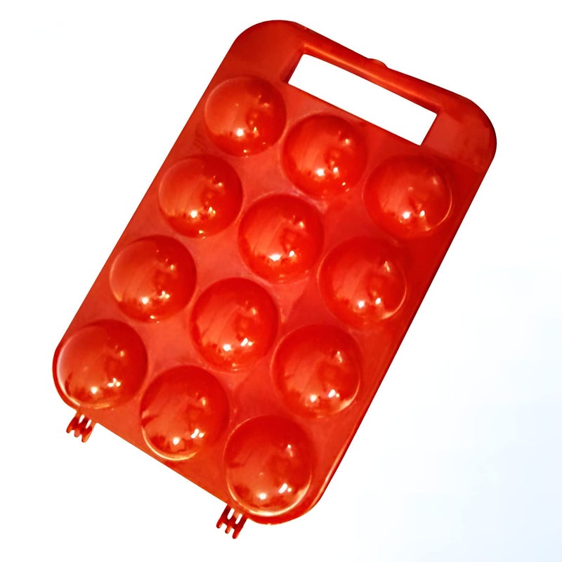 Oblivion Plastic Egg Carry Tray Holder 12 Cavity Egg Storage Box Handy Plastic Basket for Easy Storage and Transport Pack of 1 - Image 4