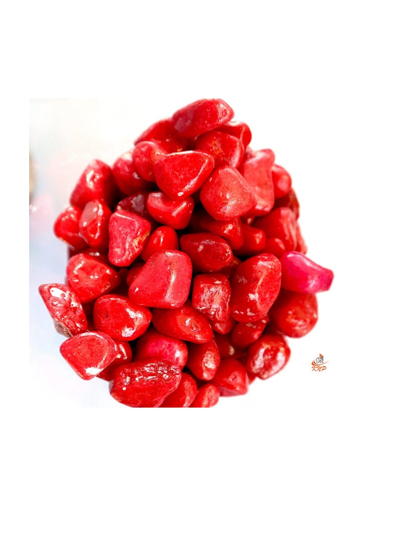 KNP Red Decorative Painted Pebbles Aquarium 10-15mm 10 kg - Image 1