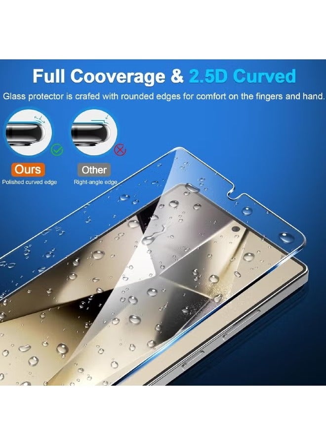URBBKING [2+2 Pack] Samsung Galaxy S25 Ultra Screen Protector with Camera Lens Protector, Touch Sensitive Ultrasonic Fingerprint Unlock, HD 9H Hardness Bubble Free Scratch Resistant, Case Friendly - Image 2