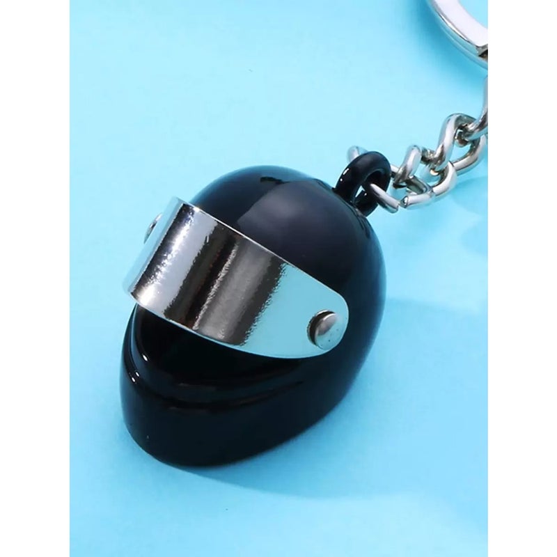 1pc Creative Motorcycle Helmet Shaped Keychain, Realistic and Cool Design, For Motorcyclists' Club, Car, Phone, Keychain, Gift For Friend Or Boyfriend Car Accessories Bag Charm School Cute Goth Y2k Gifts For Mother, Father, Graduation, And  Teacher - Image 4