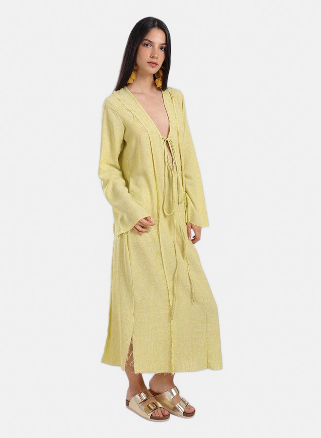 Carina Plunge V-Neck Beach Dress - Image 2