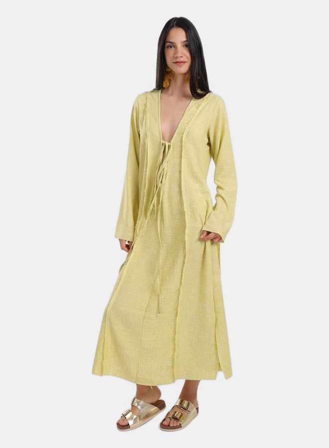 Carina Plunge V-Neck Beach Dress - Image 5