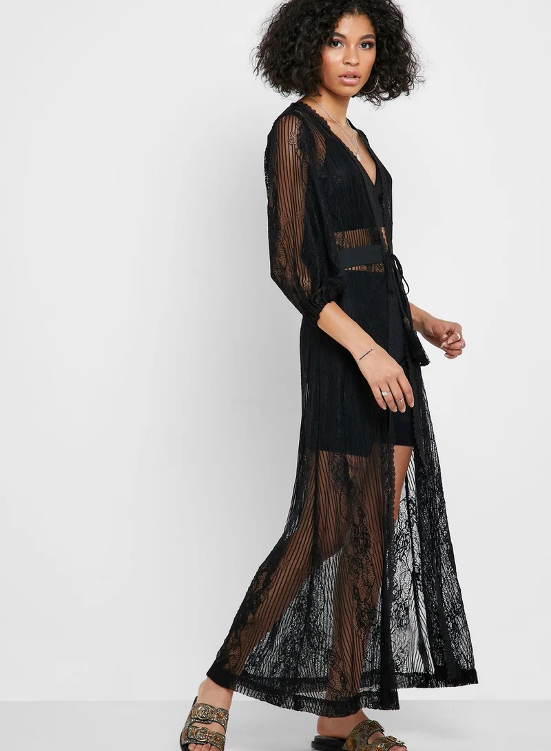 Iconic Embellished Lace Kimono