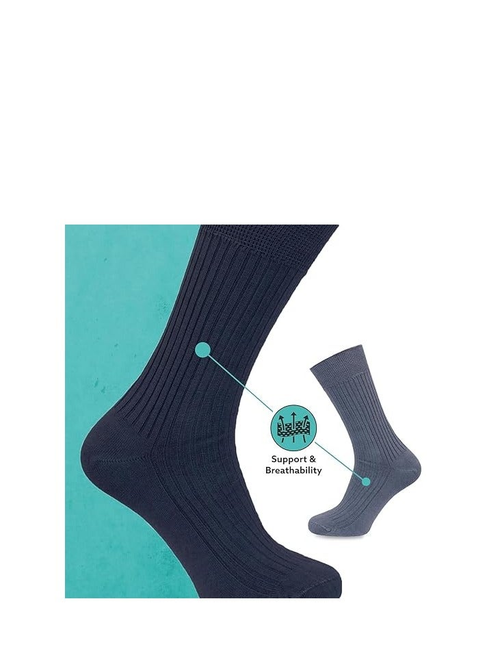 DIAMOND TOE 6 أزواج من جوارب الرجال مودال ربع - ناعمة وقابلة للتنفس - راحة قصوى في كل خطوة - مقاس مجاني EU 40-45 - Image 4