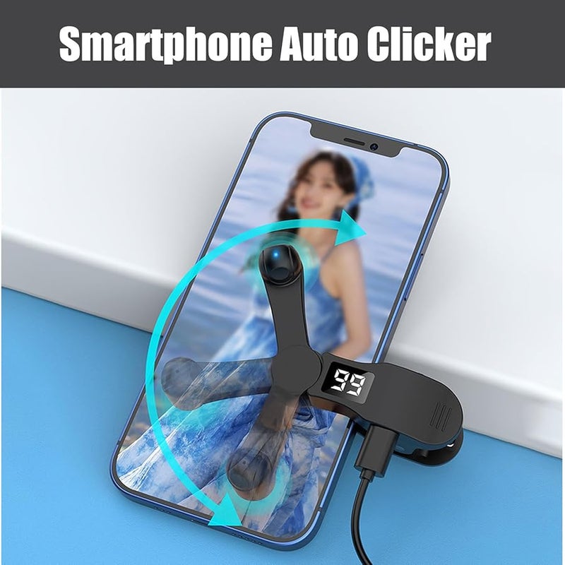 Black Automatic Screen Clicker High Speed Accurate Gadget For Live Stream Social Media Game Camera Photo Scrolling - Image 3