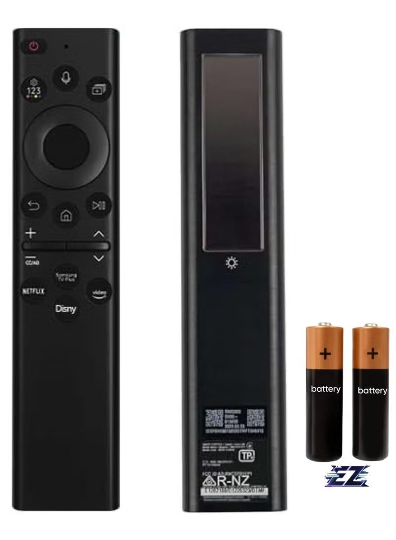 Original Voice Remote Control Solar Charging BN59-01385A for Samsung Smart TVs 2021 2022 2023 Also Bn59-01385B Full Function Replacement with battery - Image 1
