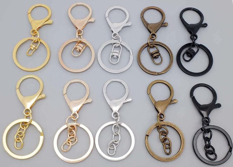 DIY Crafts 20 Pcs, Bronze, Multi-Purpose Metal D Rings for Keychain Lanyard Sewing Keychains Belts Dog Leash Accessories Jewellry, Bags, Wallets an (20 Pcs, Bronze) - Image 5
