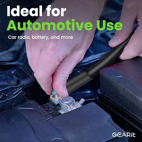 GEARit، سلك 4 قياس، للطاقة/الأرض، كابل بطارية، صوت السيارة، RV، مضخم، سلك، سلك سيارات، سلك CCA، مجموعة مضخم، كابلات بطارية، مجموعة توصيل مضخم، 25 قدم، أحمر شفاف - Image 5