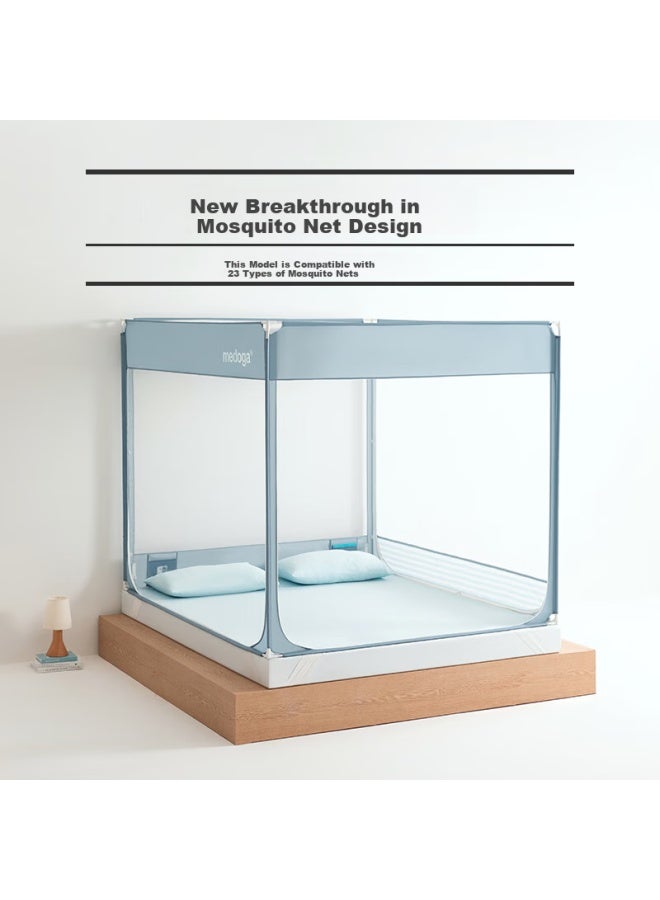 Medoga 60s Home Bed Mosquito Net Special Bed Sheet - Super 1.8m Blue - Image 3