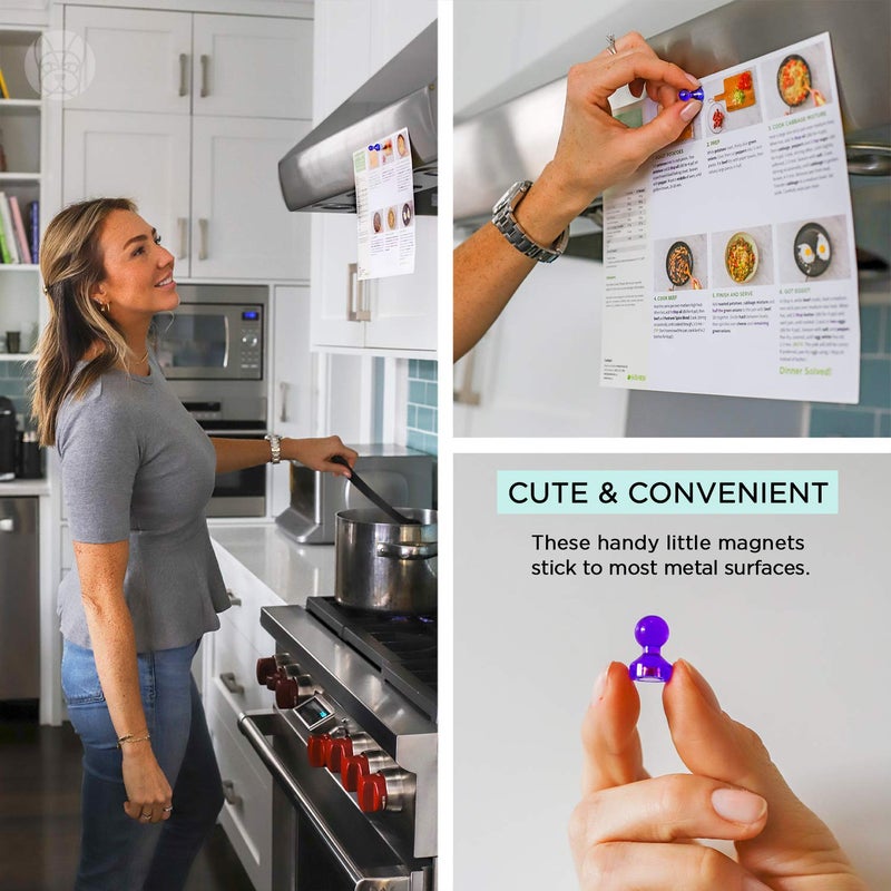 Bolder Life Super Strong Push Pin Magnets 56 pcs Small Magnets for Office Whiteboard Refrigerator Maps Photos Classroom - Image 4
